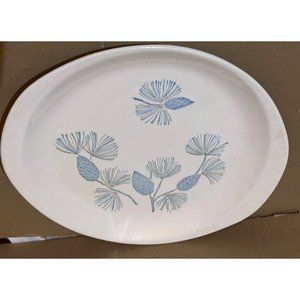 Marcrest Stetson Blue Spruce Pine Cone 11 X 10 Cake Serving Oval Platter MCM